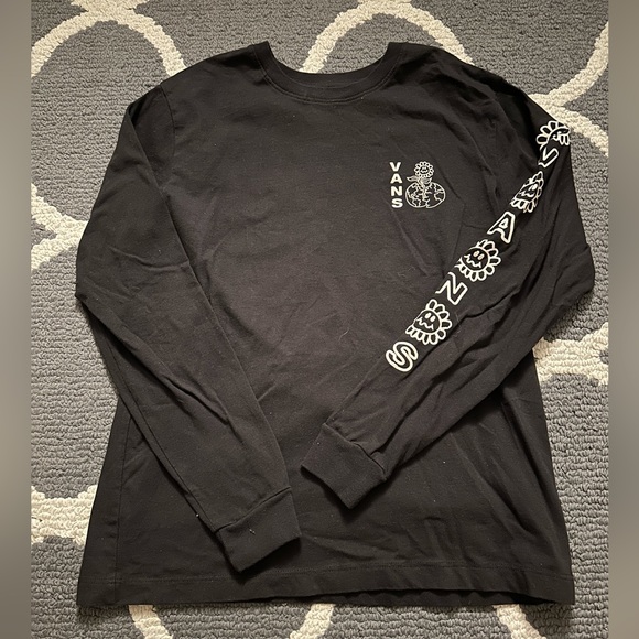 Vans small, black, graphic long-sleeve - Picture 1 of 3